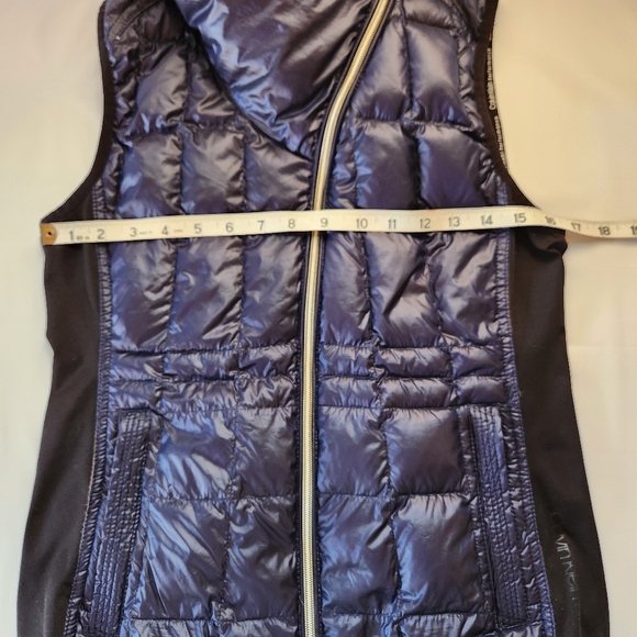 Womens Calvin Klein Performance Premium Down Puffer Vest Small Blue/Purple - Picture 4 of 15